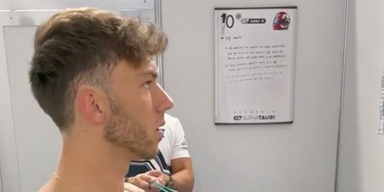 banded rotation pierre gasly f1 fit