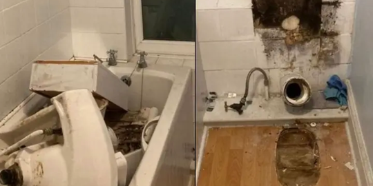Illustratie voor: Verhuurder breekt in bij het huis van de huurder en sloopt de hele badkamer vanwege achterstallige huur
