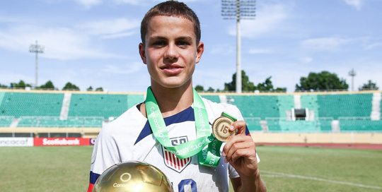 cavan sullivan salaris voetballer 14 jaar amerika
