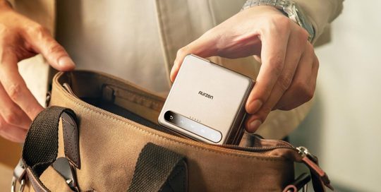 aurzen zip opvouwbare beamer projector