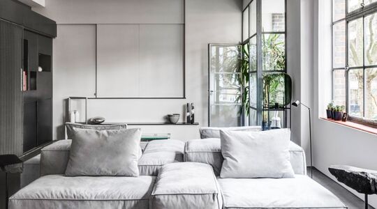 Illustratie voor: Magazijn getransformeerd tot top notch appartement