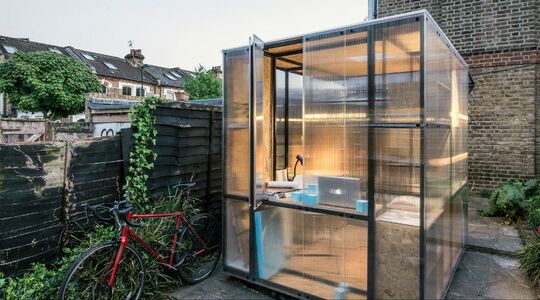 Illustratie voor: Thuis werken krijgt een nieuwe betekenis met deze pop-up studio