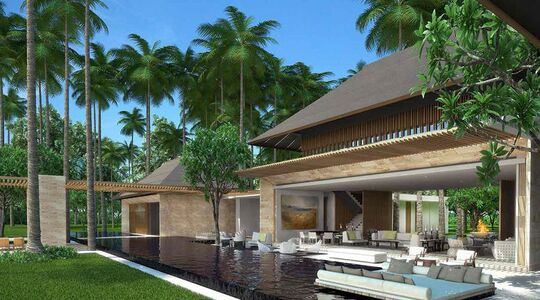 Illustratie voor: Help de wereld: ga op vakantie in het luxe eco resort van Leo DiCaprio