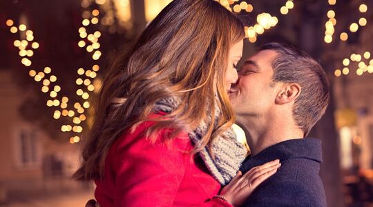 romantische winter date man man
