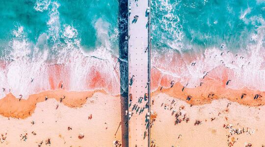 Illustratie voor: Fotoserie: indrukwekkende aerial shots van oogverblindende natuur