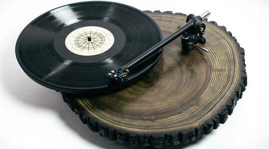 platenspeler hout MAN MAN