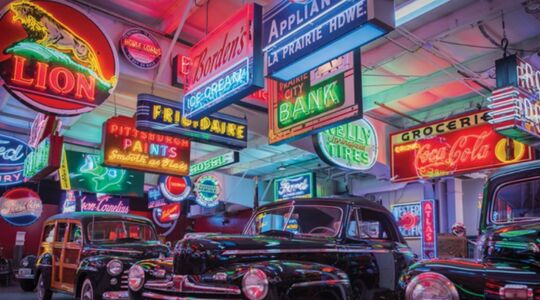 retro neon borden