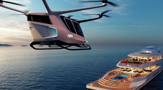 luxe superjacht op waterstof