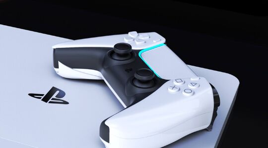Playstation 5 design zwart wit