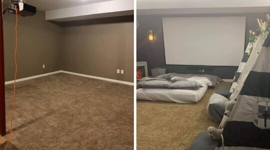 before e en after van de thuisbioscoop