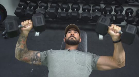 incline dumbbell bench press
