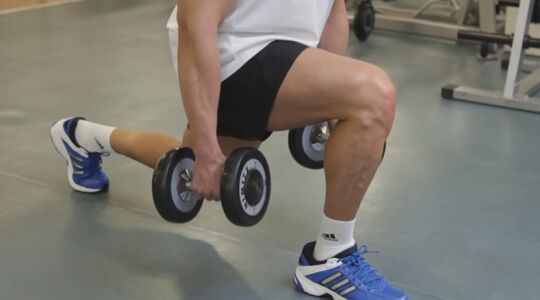 Dumbbbell lunge