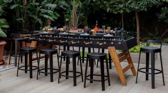 tafelvoetbal tafel diner