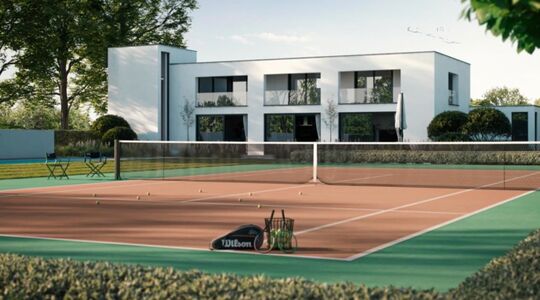 woning met tennisbaan