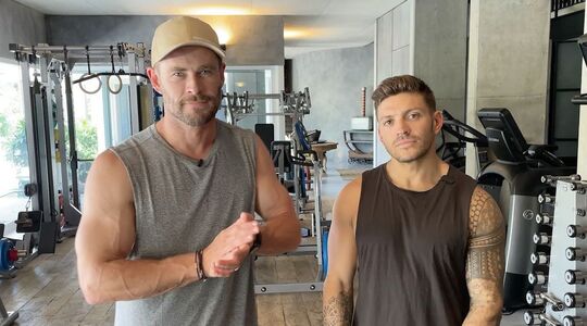 bodyweight work-out chris hemsworth