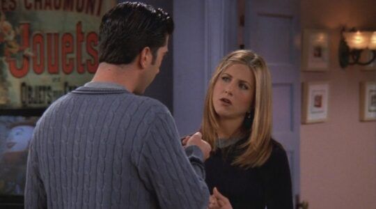 Ross en Rachel in Friends
