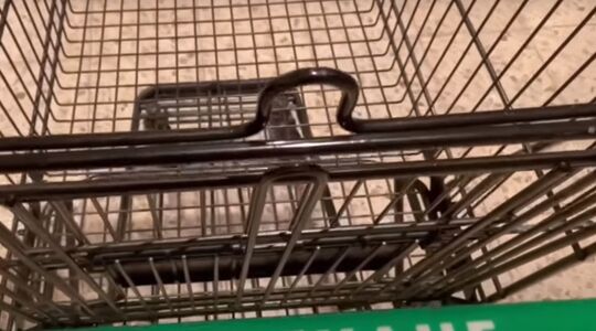 haakje supermarkt winkelwagentje waarvoor