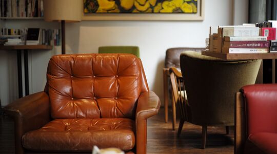 Leren stoel hoofdprijs