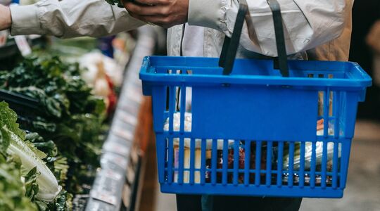 hoe duur vol supermarkt mandje boodschappen