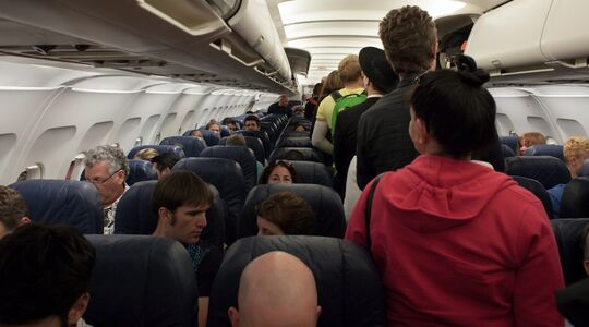 gedrag in vliegtuigen