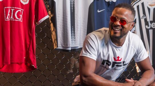 Patrice Evra voorafgaand aan zijn MMA-debuut