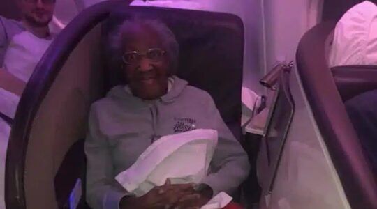 De vrouw die een droomvlucht beleefde.