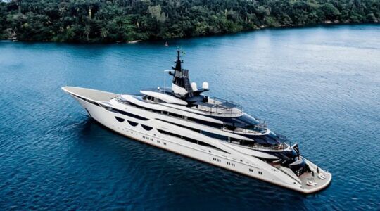 Het superjacht waarop Dana White zijn vakantie vierde.