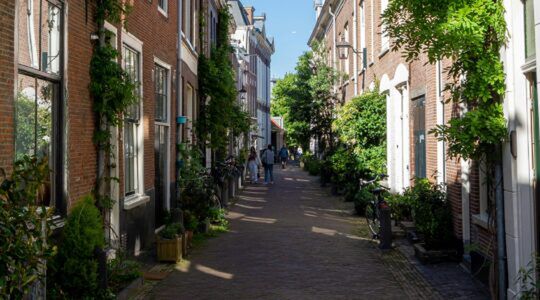 Een straatje in Haarlem