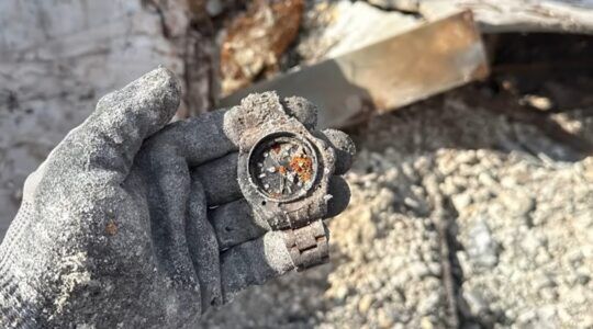 De beschadigde Rolex Deepsea.