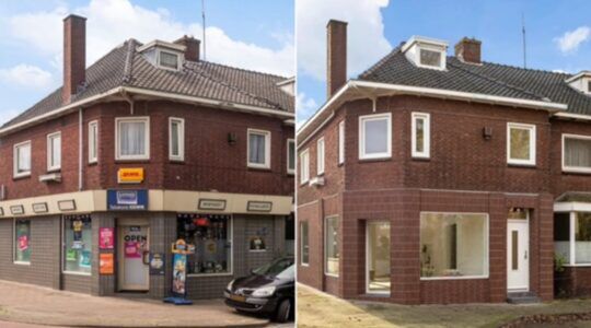 De gerenoveerde woning in Enschede.