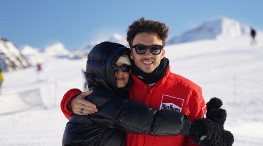 Pierre Gasly samen met zijn vriendin Kika Gomes