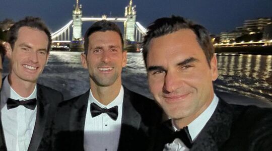 Een aantal van de heren die showde met dure horloges tijdens de Australian Open.