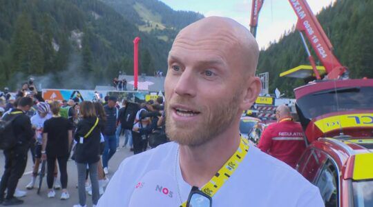 Lars Boom tijdens een interview