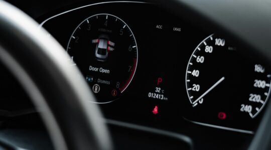 Het dashboard van een auto