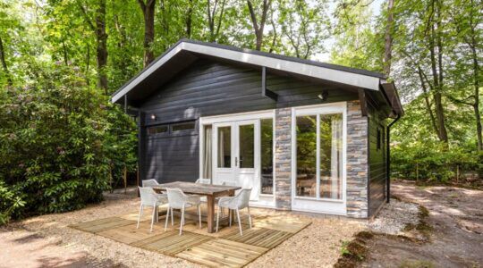 De achterkant van de bungalow op Funda.