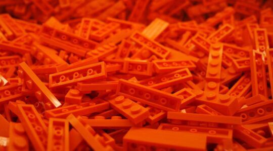 oranje lego blokjes