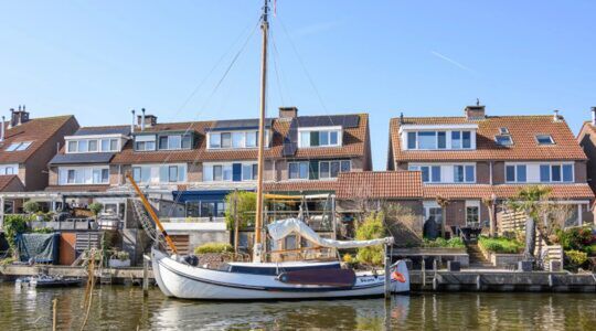 De achterzijde van het rijtjeshuis op Funda.