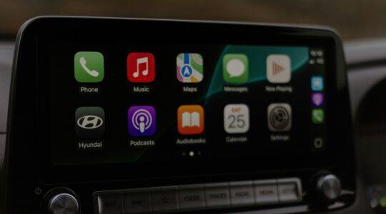 Apple CarPlay in een auto van Hyundai.