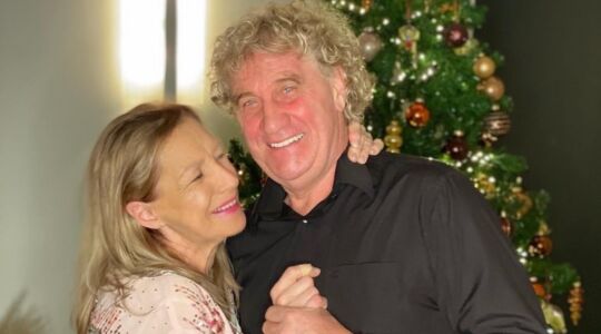 Jean-Marie Pfaff op de foto met zijn vrouw