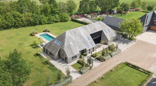 Het luxe landhuis in Drenthe.
