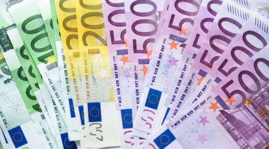Cashgeld van verschillende waardes.