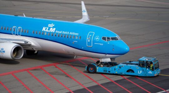 Een KLM-vliegtuig