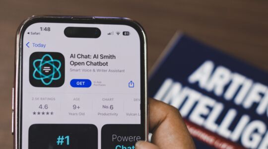 Een chatbot-app op een telefoon