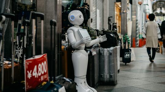 Een robot, waar het bedrijf van Pim de Witte zich mee bezighoudt.