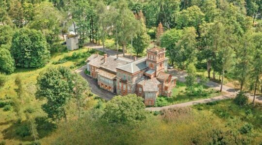 Het kasteel in Letland.