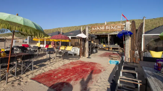 Het strandpaviljoen in Zandvoort