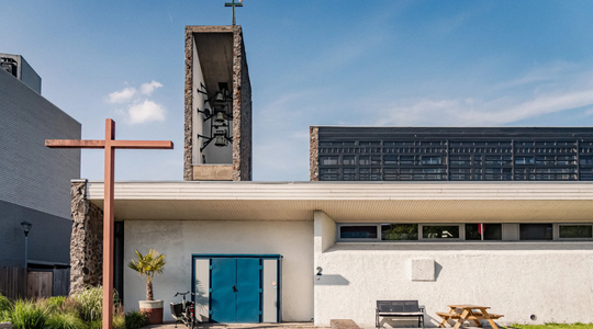 Een kerk omgebouwd tot woning.