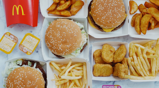 Allemaal eten van de McDonald's