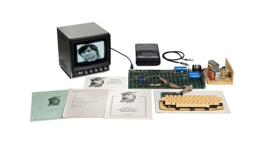 De Apple-1 die naar de veiling gaat.