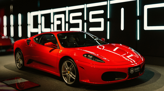 De Ferrari F430, die Heidi Klum als cadeau aan haar zoon gaf